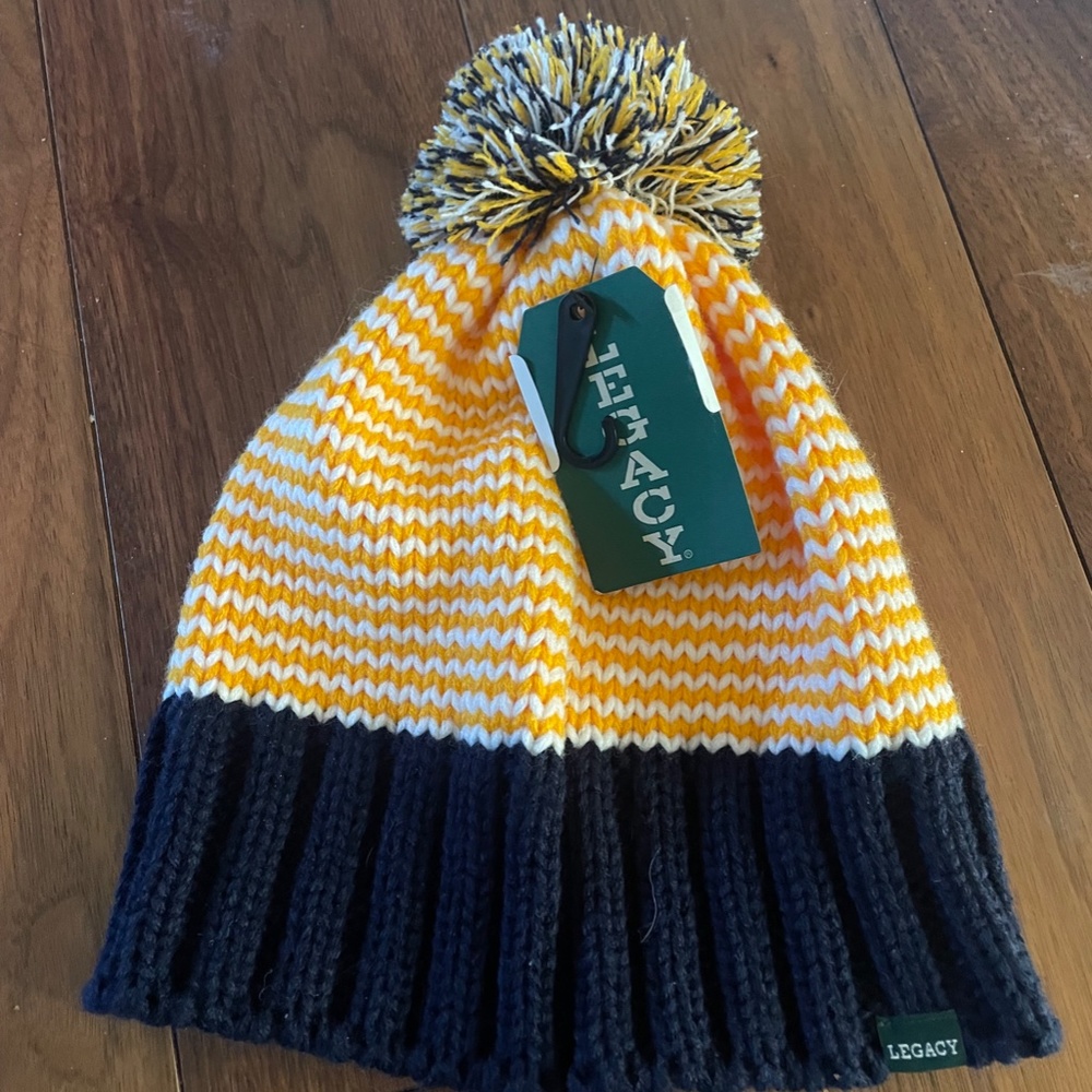 University of Michigan Winter Pompom Beanie Hat - Picture 3 of 7